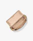 Jet Set Travel Small Logo Jacquard Denim Crossbody Bag With Pouch (CAMEL)