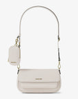 Jet Set Travel Small Pebbled Leather Crossbody Bag With Pouch (LT CREAM)