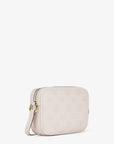 Jet Set Travel Large Logo Debossed Camera Crossbody Bag (LT CREAM)