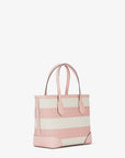 Eva Extra-Small Striped Signature Logo Convertible Tote Bag (POWDER BLUSH)