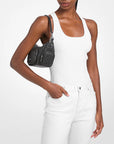 Merritt Small Signature Logo Convertible Crossbody Bag (BLACK)
