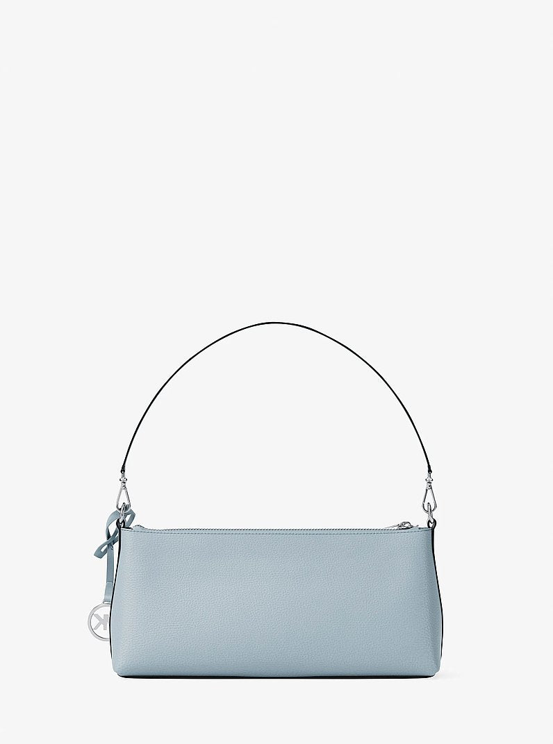 Carson Small Pebbled Leather Convertible Crossbody Bag (PALE OCEAN)