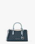Arden Small Color-Block Signature Logo Messenger Bag (ADMIRL MULTI)
