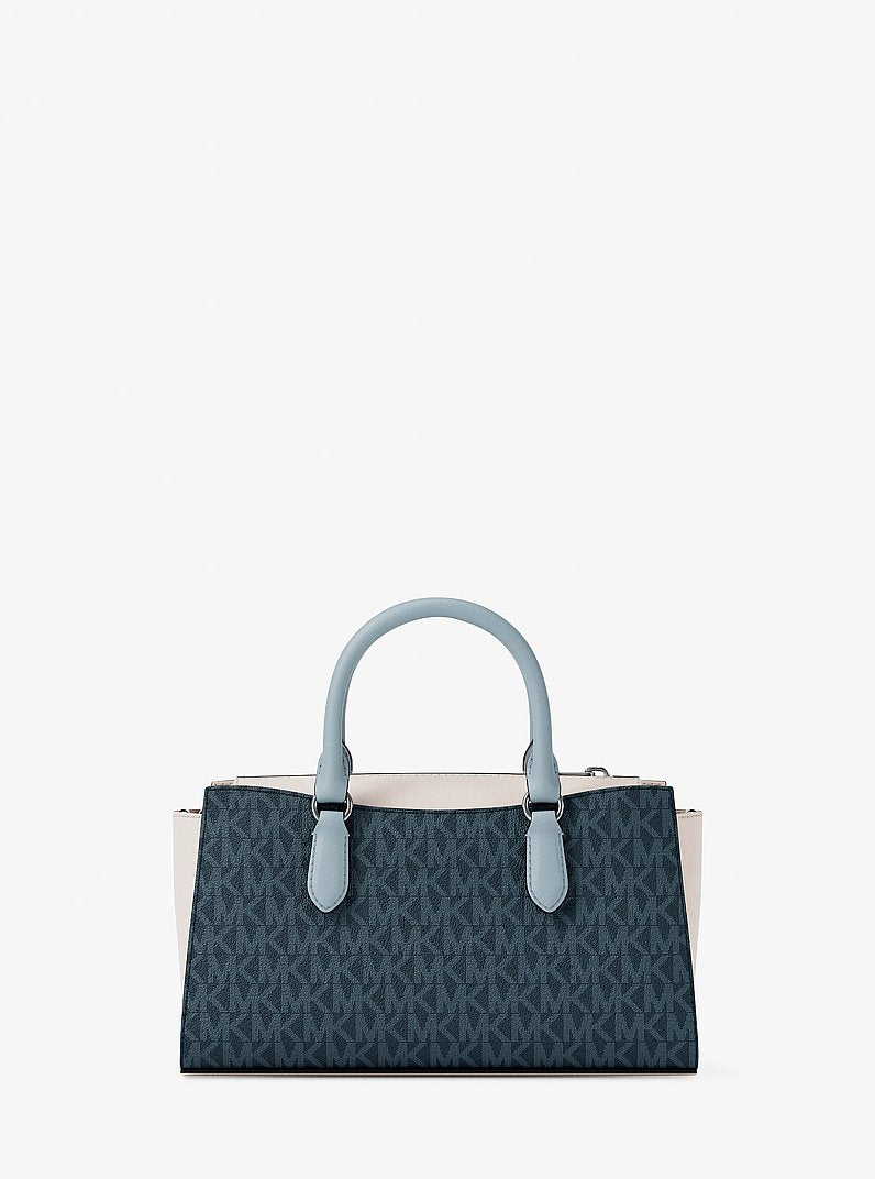 Arden Small Color-Block Signature Logo Messenger Bag (ADMIRL MULTI)
