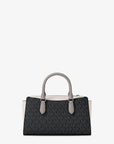 Arden Small Color-Block Signature Logo Messenger Bag (BLACK COMBO)