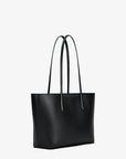 Arden Large Pebbled Leather Tote Bag (BLACK)
