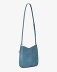 Nayla Medium Suede Messenger Bag (DENIM)