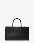 Mirella Medium Pebbled Leather Satchel (BLACK)