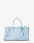 Mirella Medium Logo Debossed Satchel (PALE OCEAN)