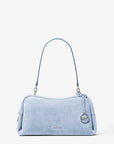 Cecily Medium Suede Shoulder Bag (PALE OCEAN)