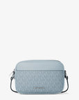 Jet Set Travel Small Signature Logo Camera Crossbody Bag (PALE OCEAN)