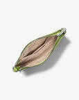 Jet Set Travel Small Woven Wristlet (LIME)