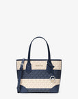 Eva Extra-Small Signature Logo Convertible Crossbody Bag (NAVY)