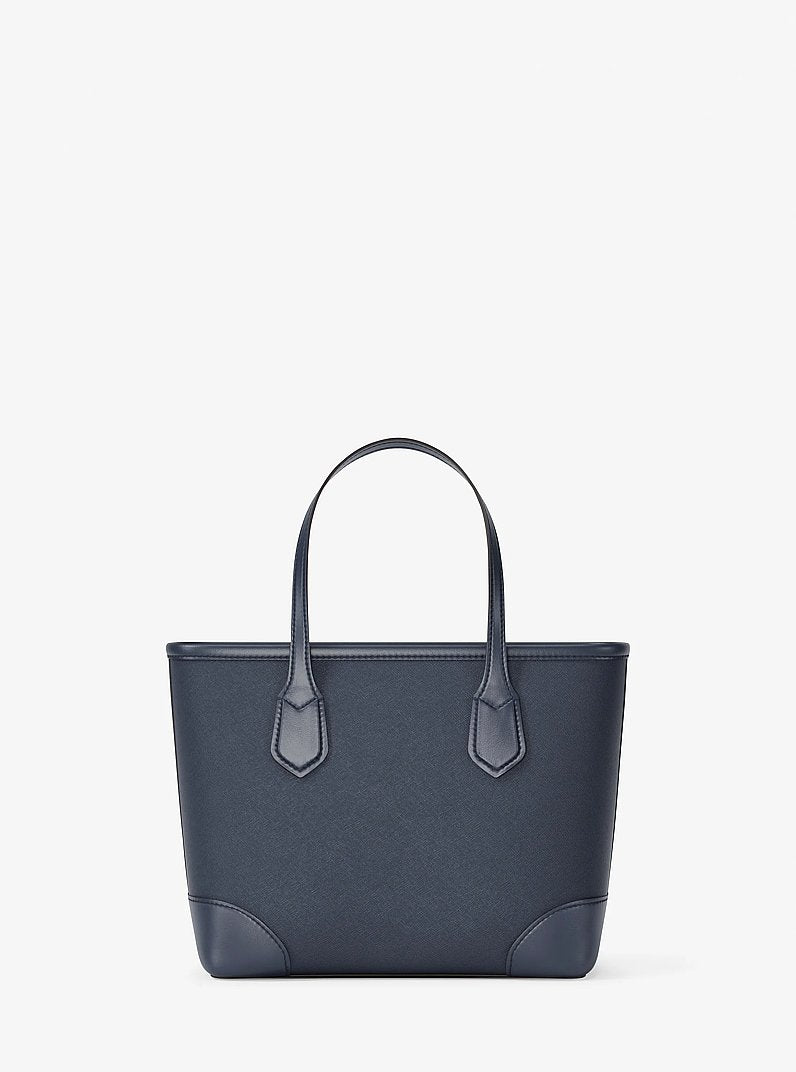 Eva Extra-Small Saffiano Leather Convertible Tote Bag (NAVY)