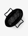 Eva Large Saffiano Leather Tote Bag (BLACK)