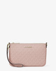 Jet Set Small Signature Logo Convertible Wristlet (POWDER BLUSH)