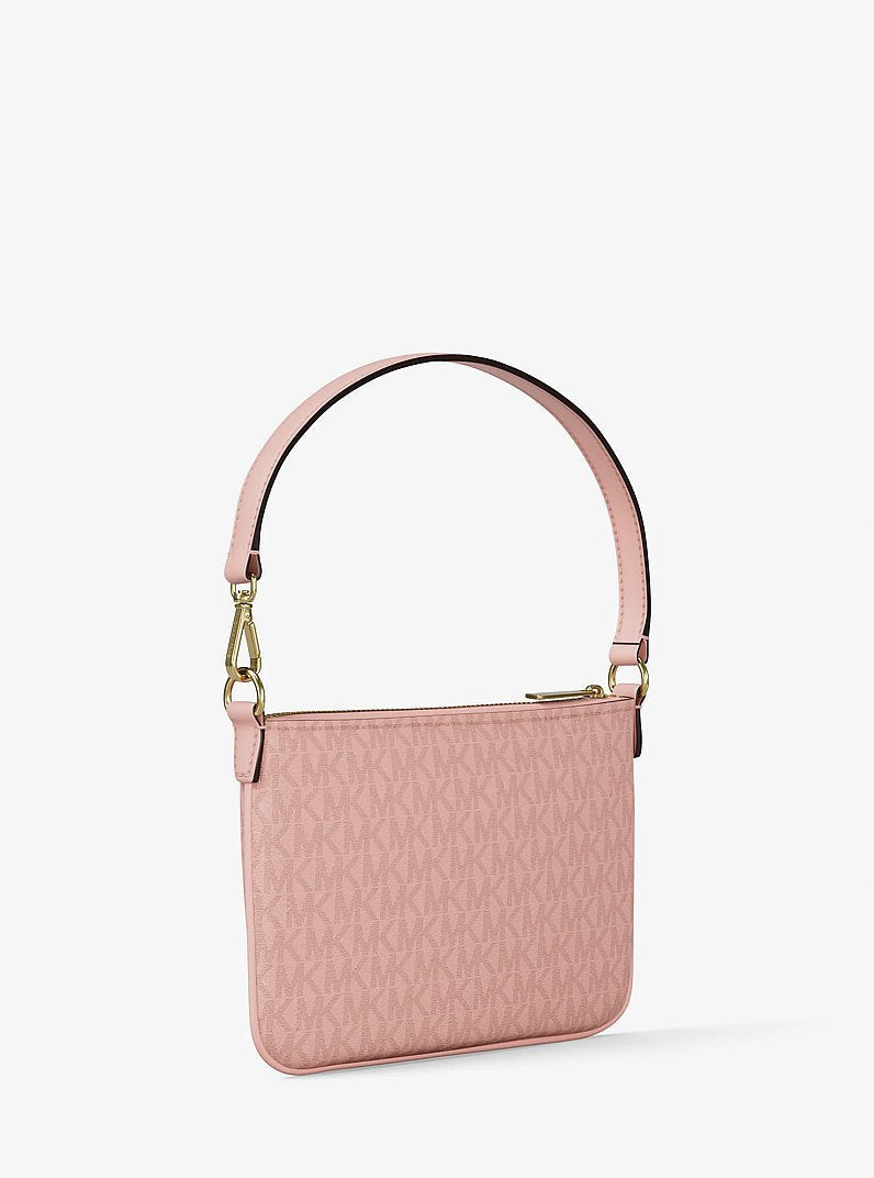 Jet Set Small Signature Logo Convertible Wristlet (POWDER BLUSH)