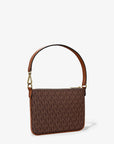 Jet Set Small Signature Logo Convertible Wristlet (BROWN)