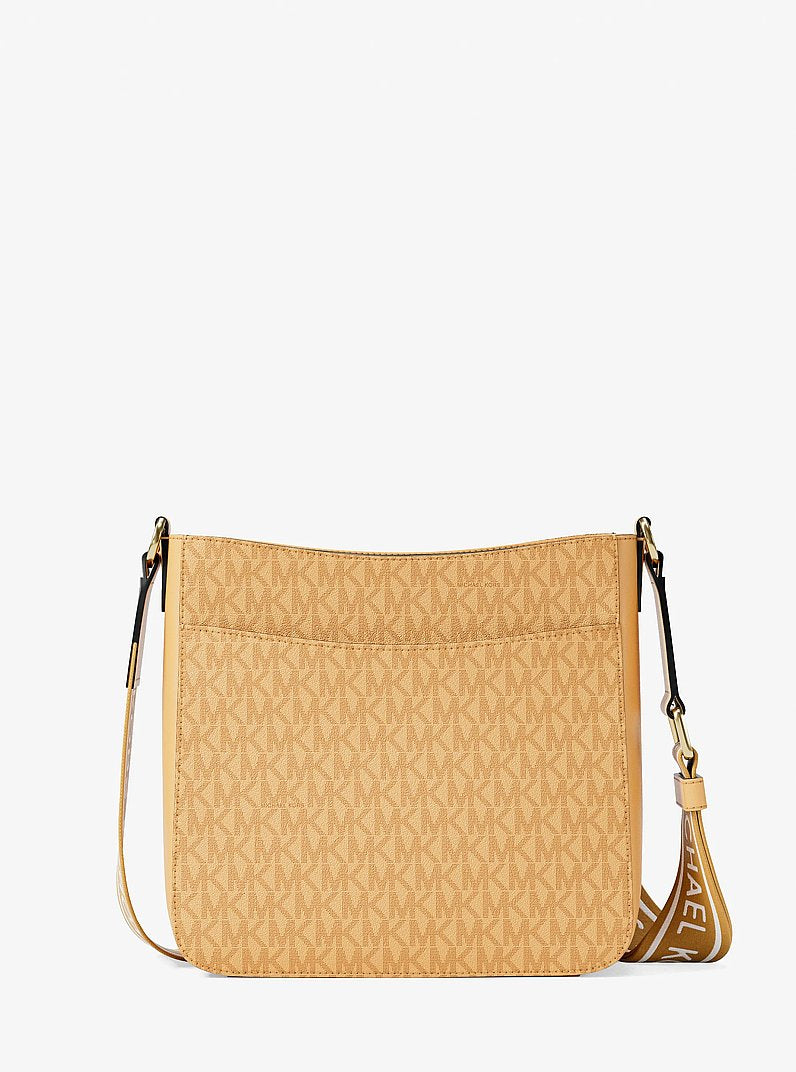 Jet Set Small Signature Logo Crossbody Bag (HONEYWHEAT)
