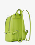 Rhea Medium Pebbled Leather Backpack (LIME)