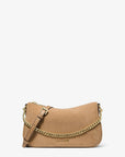 Carmela Medium Suede Convertible Crossbody Bag (CAMEL)