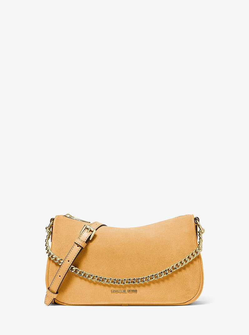 Carmela Medium Suede Convertible Crossbody Bag (HONEYWHEAT)