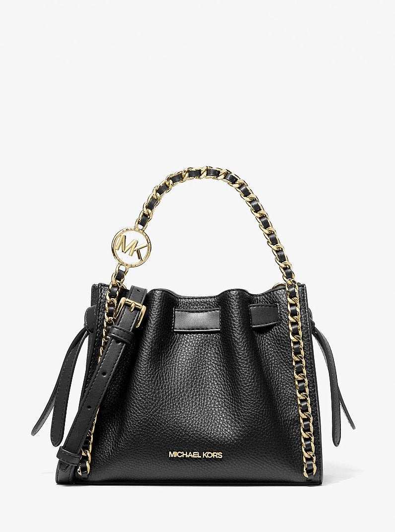 Mina Small Chain Crossbody Bag (BLACK)