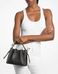 Mina Small Chain Crossbody Bag (BLACK)