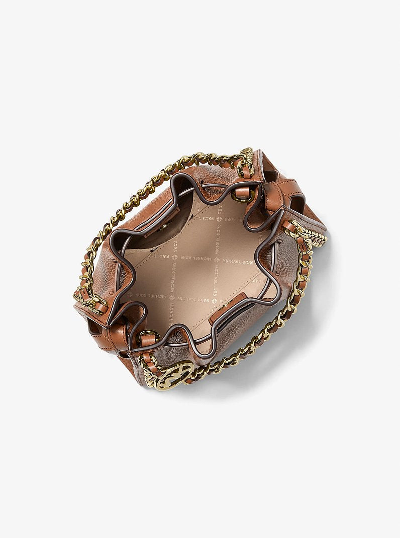 Mina Small Chain Crossbody Bag (LUGGAGE)