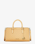 Arden Medium Signature Logo Top-Zip Satchel (HONEYWHEAT)