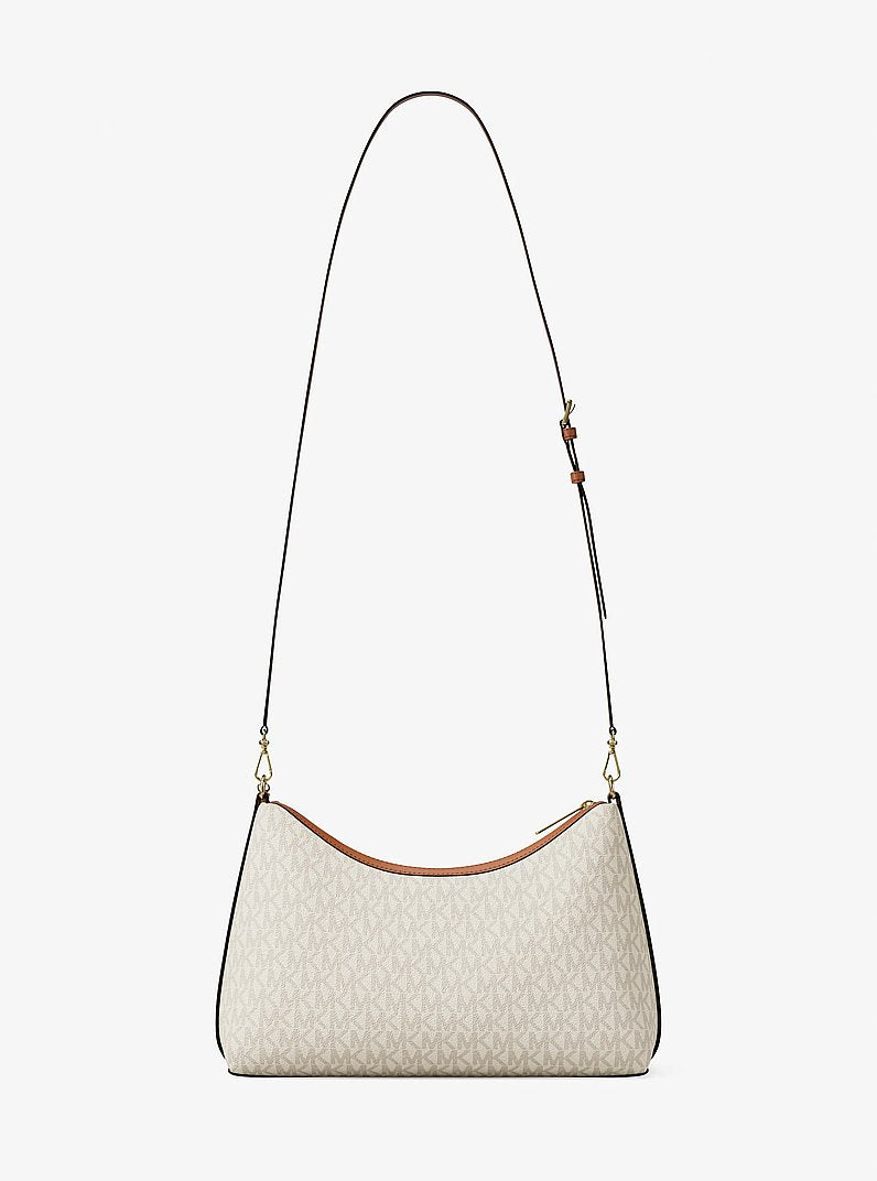 Sammy Medium Signature Logo Convertible Shoulder Bag (VANILLA)