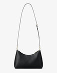 Sammy Medium Pebbled Leather Convertible Shoulder Bag (BLACK)