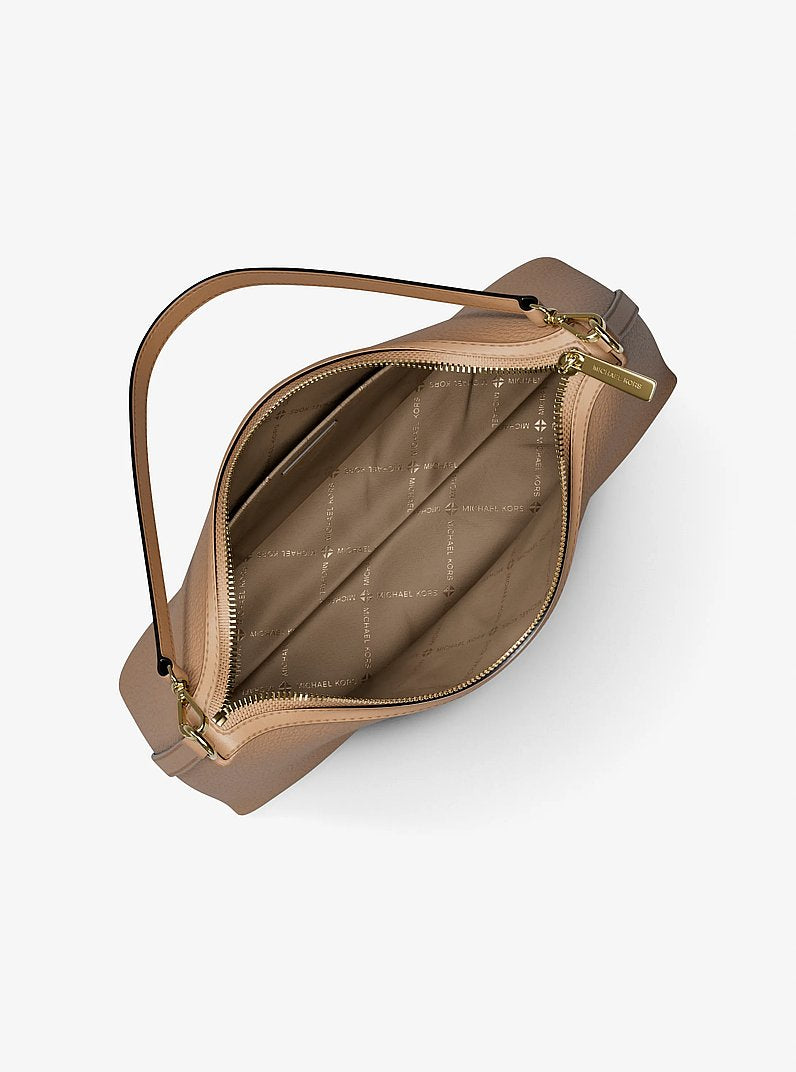 Sammy Medium Pebbled Leather Convertible Shoulder Bag (CAMEL)