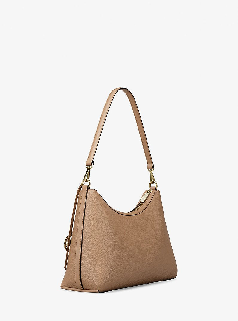 Sammy Medium Pebbled Leather Convertible Shoulder Bag (CAMEL)