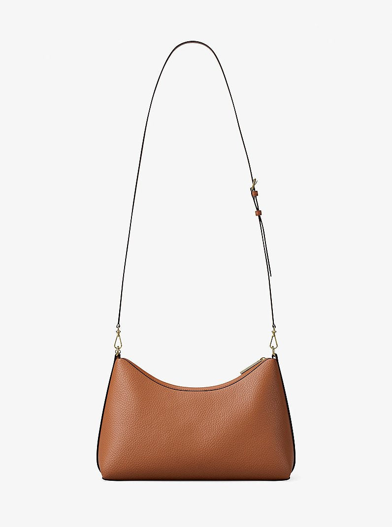 Sammy Medium Pebbled Leather Convertible Shoulder Bag (LUGGAGE)
