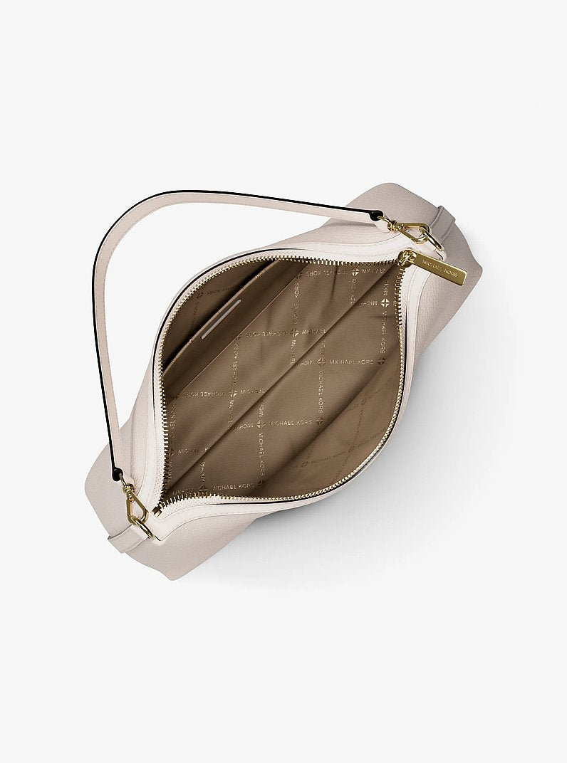 Sammy Medium Pebbled Leather Convertible Shoulder Bag (LT CREAM)