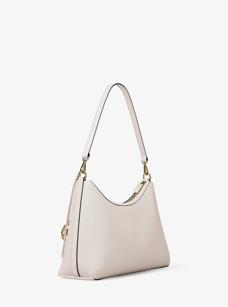 Sammy Medium Pebbled Leather Convertible Shoulder Bag (LT CREAM)