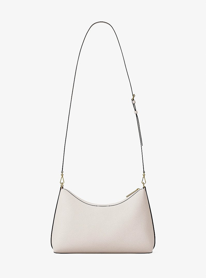 Sammy Medium Pebbled Leather Convertible Shoulder Bag (LT CREAM)
