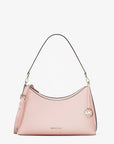 Sammy Medium Pebbled Leather Convertible Shoulder Bag (POWDER BLUSH)