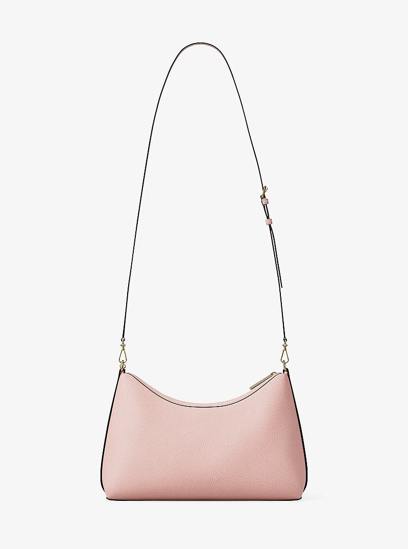 Sammy Medium Pebbled Leather Convertible Shoulder Bag (POWDER BLUSH)