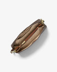 Christina Small Signature Logo Crossbody Bag (BROWN)
