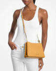 Christina Small Signature Logo Crossbody Bag (HONEYWHEAT)