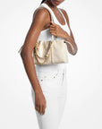 Matilda Small Cinched Shoulder Bag (LT CREAM)