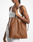 Matilda Large Cinch Tote Bag (LUGGAGE)