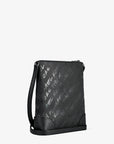 Prescott Small Logo Printed Nylon Crossbody Bag (BLACK)