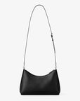 Sammy Medium Pebbled Leather Convertible Shoulder Bag (BLACK)