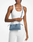 Matilda Small Cinched Crossbody Bag (DENIM)