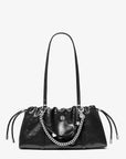 Matilda Small Cinched Shoulder Bag (BLACK)