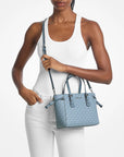 Voyager Extra-Small Signature Logo Tote Bag (DENIM)