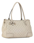 GCCI Handbag Ivory White Leather GCCI